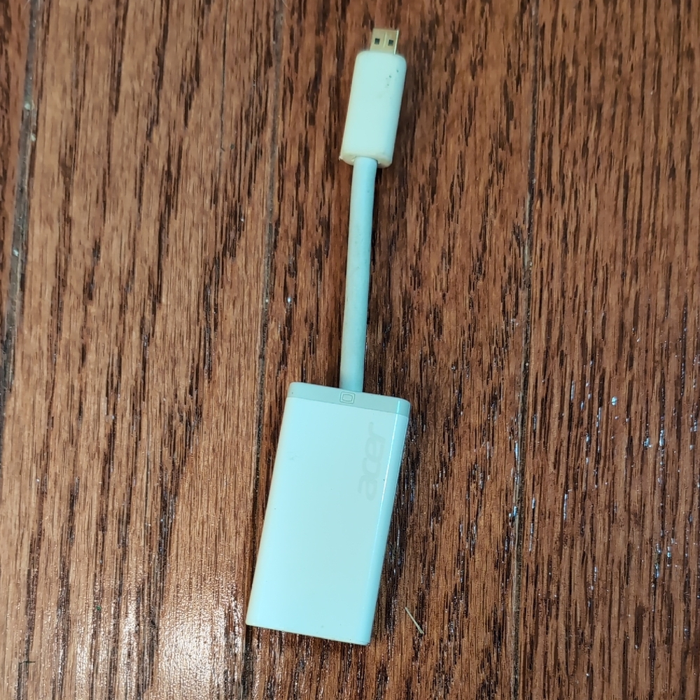 Acer Micro USB To Serial Adapter White